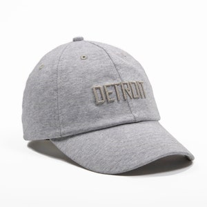 Detroit heather gray jersey baseball cap