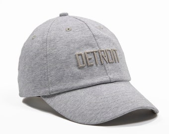 Detroit heather gray jersey baseball cap