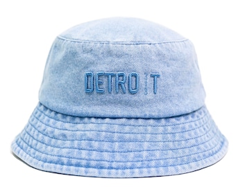 Detroit 313 blue denim bucket hat