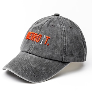 Detroit Redwings inspired 313 charcoal baseball cap