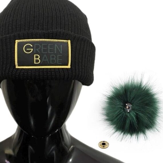 Green Bay Packer Rhine Stone Knit Beanie with Pom Green Bay Packers Rhinestone Primary Logo Criss Cross Beanie  main image 3