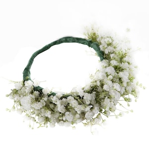 Corona de flor Fresh Baby&#39;s Breath