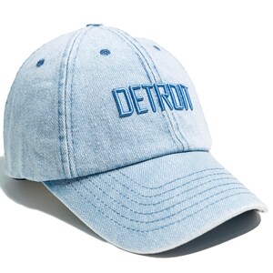 Detroit denim baseball cap