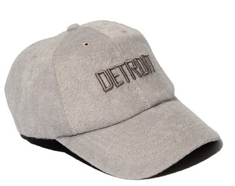 Detroit gray terry cloth baseball cap