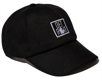 Detroit black mesh baseball cap