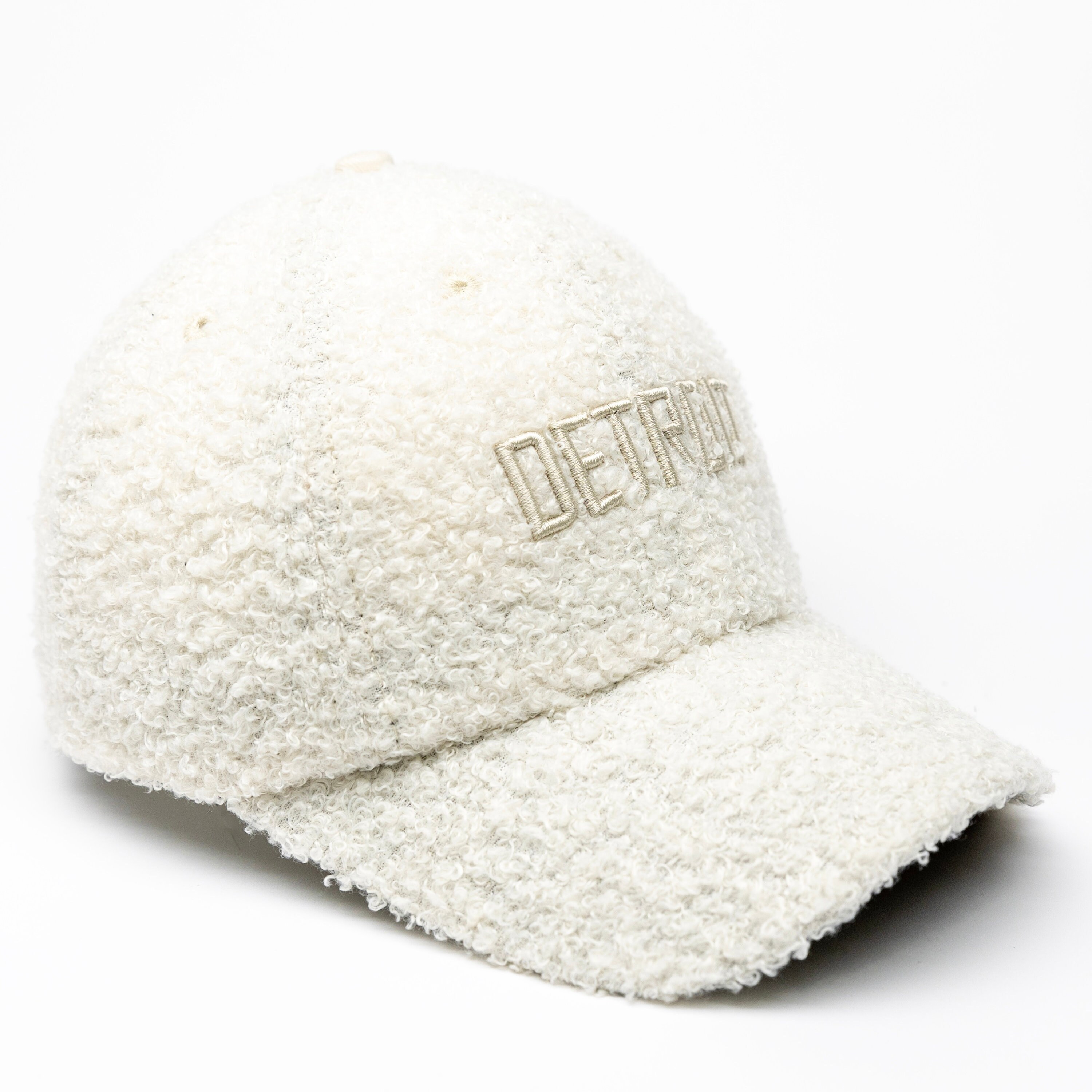 New Custom Designed Ivory Teddy Sherpa Baseball Cap with Embroidered Owl. Crocheted Fox Hat, Crochet Animal Hat, Baby Winter Beanie  main image 4