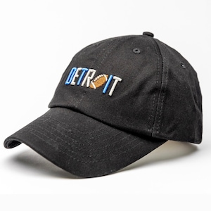 Detroit Lions football inspired baseball cap