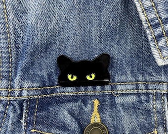 Black Cat Enamel Pin