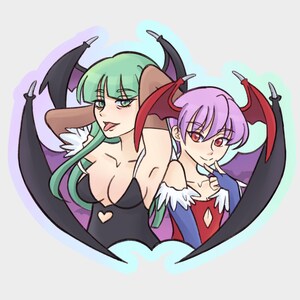Morrigan & Lillith Sticker