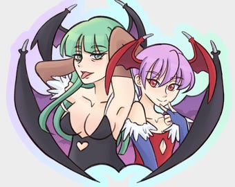 Morrigan & Lilith Aufkleber