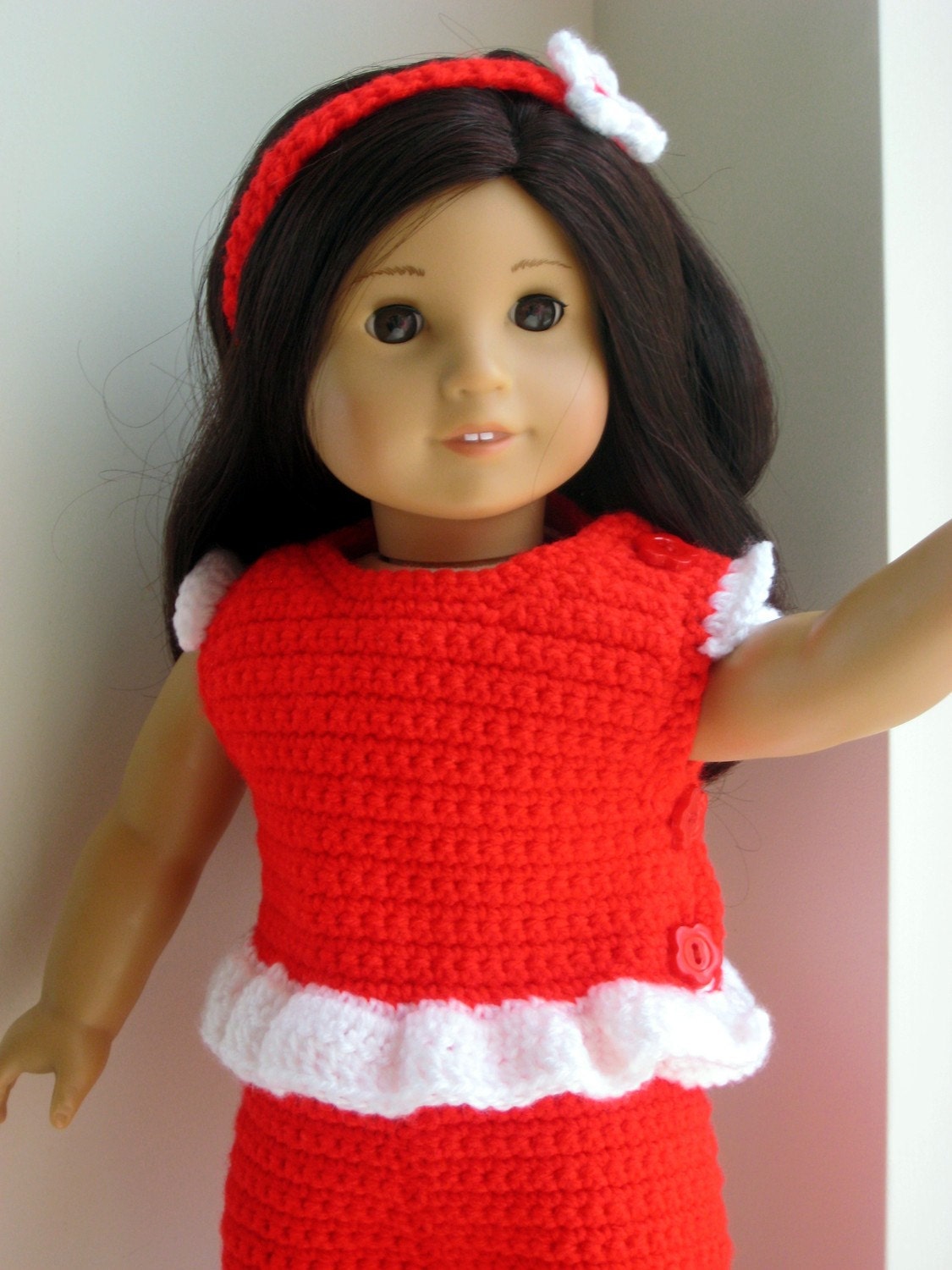 30 American Girl Crochet Patterns for Dresses, Accessories, and Giftable Doll Looks 25 Capri Pants and Top Summer Outfit