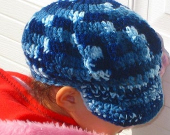 Téléchargement instantané PDF CROCHET PATTERN Newsboy Cap Hatband Circonférence 17,5 pouces pour 1-3 ans et 19 pouces pour 3-10 ans