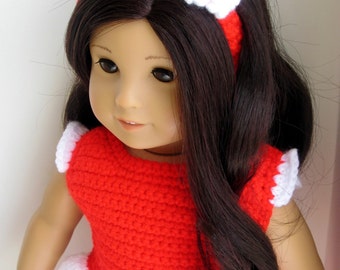 Crochet Doll Outfit Pattern: Capri Pants, Top, Headband (PDF Download)