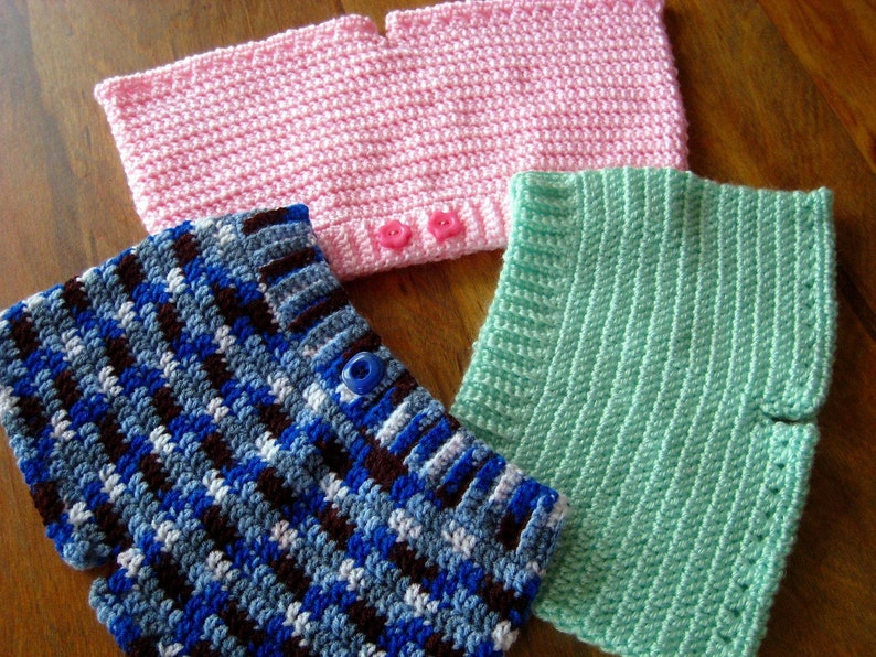 PDF PATRON AU CROCHET, Couvre-couches, Tailles 0 à 3 mois, 3 à 6 mois, 6 à 9 mois, Bloomers bébé, Short bébé, Téléchargement immédiat image 4