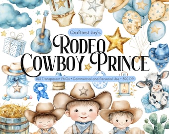 Cute Baby Boy Cowboy Clipart PNG Wild West Clipart Baby Boy Western Nursery Clipart Desert Clipart Saloon Cactus Saddle Clipart Rodeo Prince
