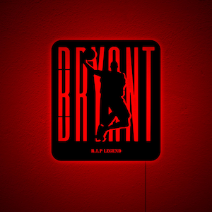 Kobe Bryant Wall Sign, Kobe Bryant RGB LED Sign, Kobe Bryant Basketball Room Decor, Basketball Player Gifts, Christmas Birthday Xmas Gift