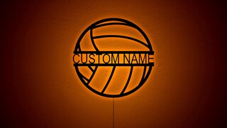 Insegna Luminosa LED Personalizzata Per Sala Giochi – Nome Giocatore + Targhetta – 7 Colori Cambianti, Alimentazione USB