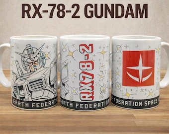 Gundam RX-78-2 Earth Federation Space Force Ceramic Mug