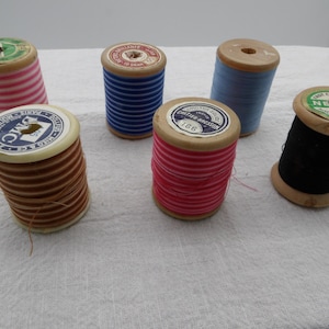 Vtg Sewing Thread Necci, DMC, Retors Brillante, Cartier-Bresson Lot of 6