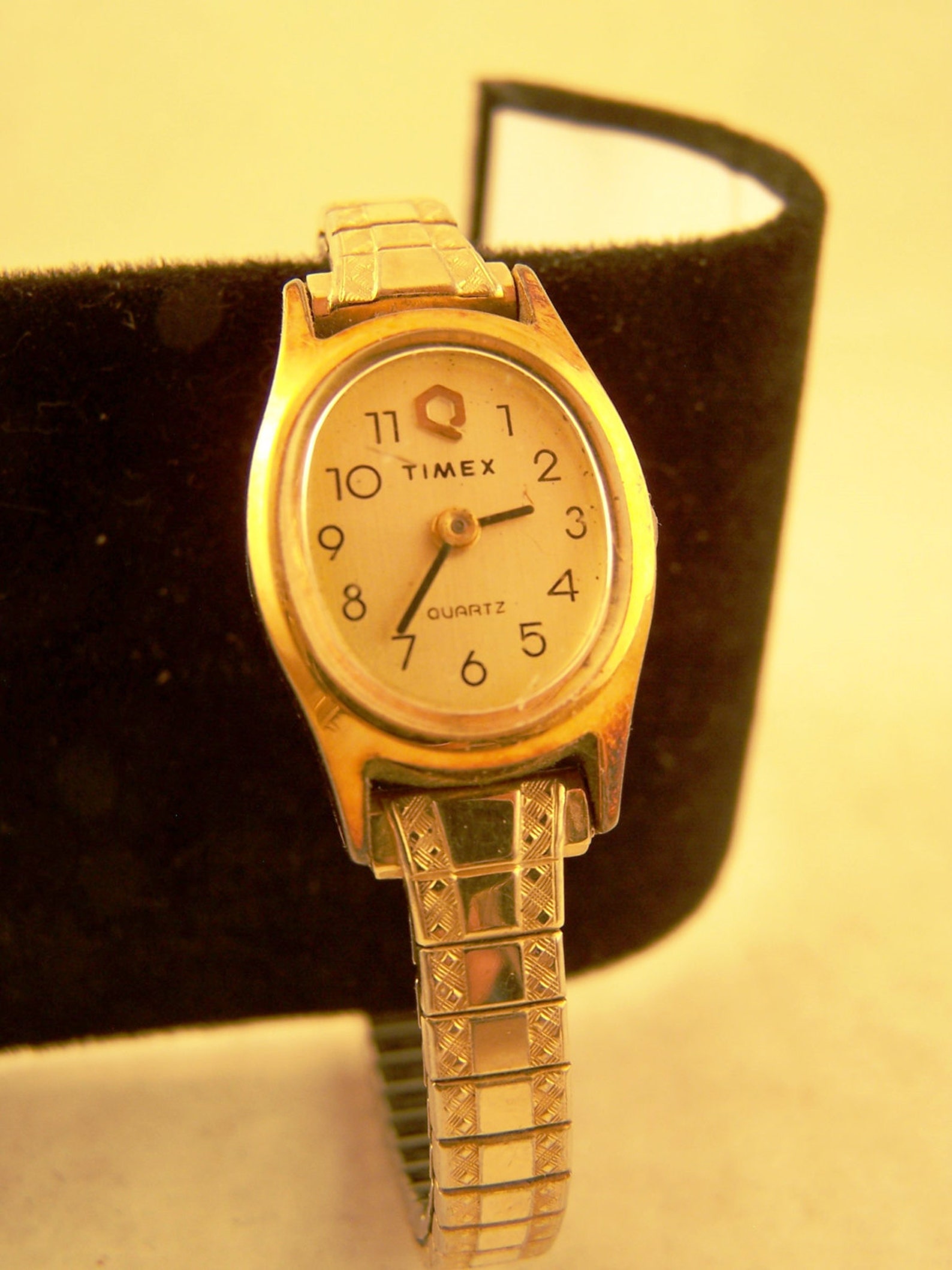 Timex K Cell Quartz Ladies Women's Watch Gold Tone Flex Etsy