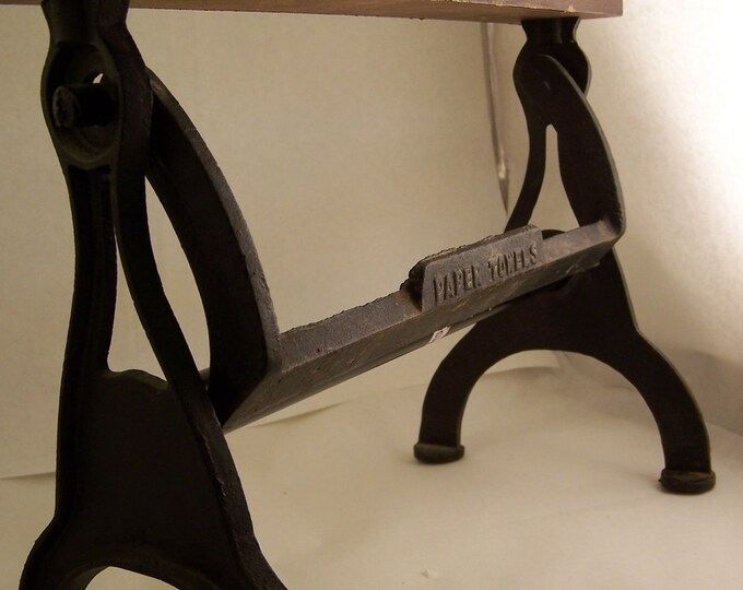 Vintage Cast Iron Paper Towel Holder Etsy