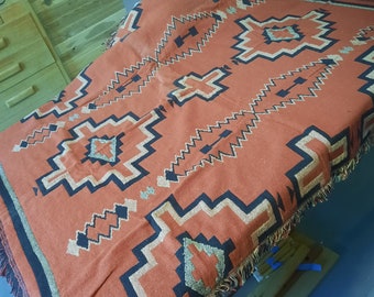 Southwestern Cotton Jacquard Throw 4 of 4