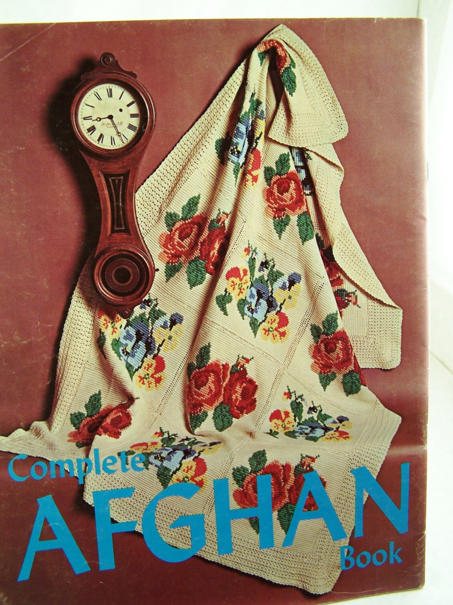 SALE Vintage Complete Afghan Book Crochet Knit Etsy
