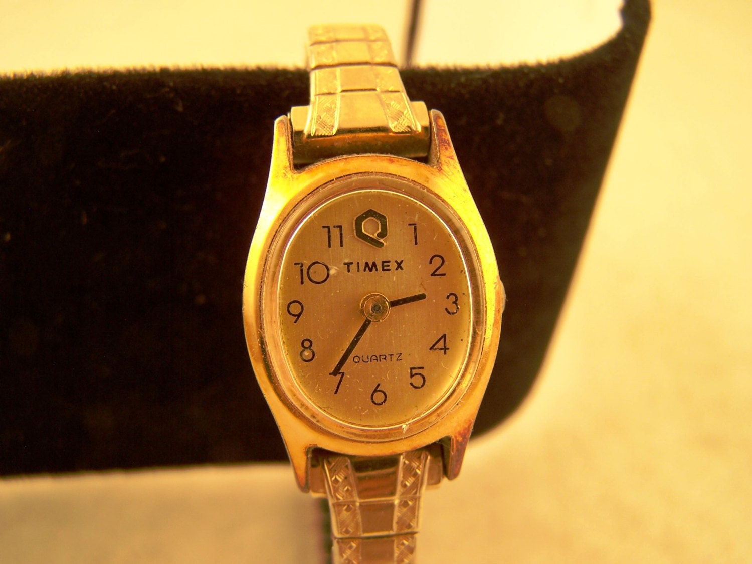 Timex K Cell Quartz Ladies Women's Watch Gold Tone Flex Etsy