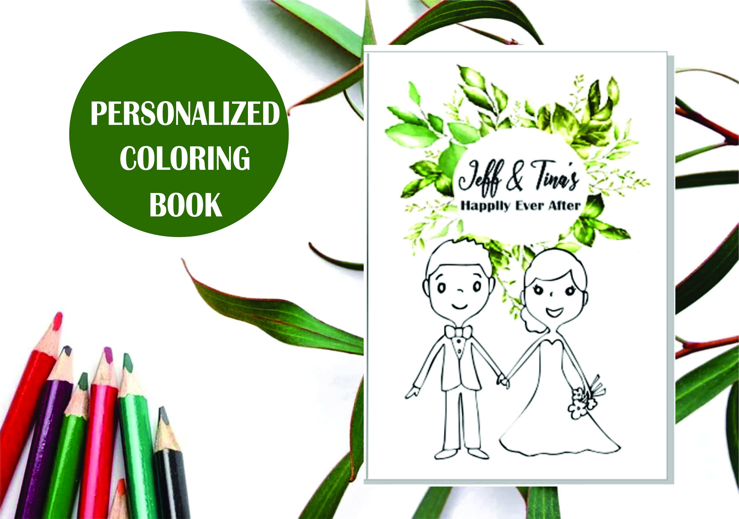 Wedding Coloring Book Wedding Coloring Pages Wedding Activity Etsy - Wedding Coloring Book Wedding Coloring Pages Wedding Activity Etsy