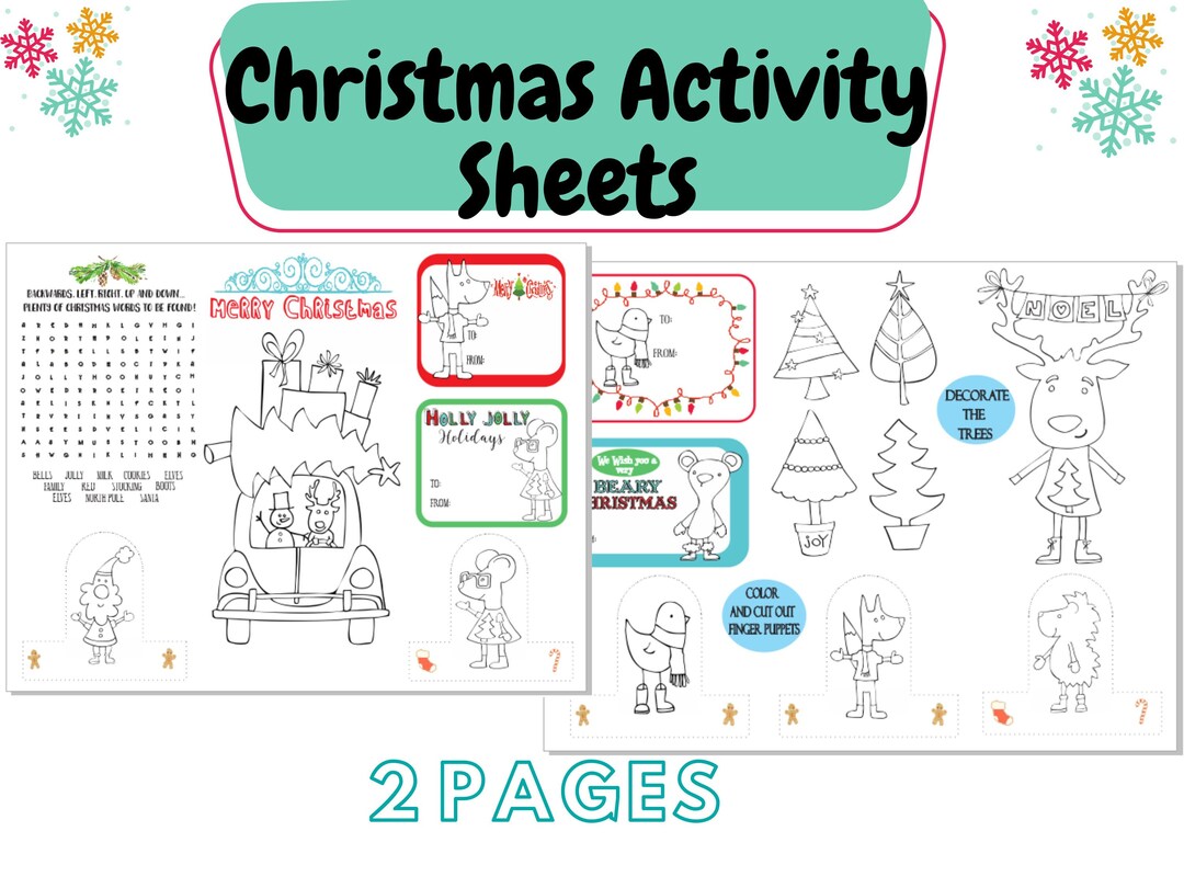 Christmas Activity Sheet For Kids Instant Download PDF Kids Christmas christmas-activity-sheet-for-kids-instant-download-pdf-kids-christmas