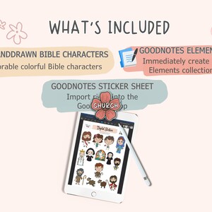 Catholic Planner Stickers for Digital Planner Bible Journal Stickers for GoodNotes Planner Stickers Precropped PNG & Elements Faith Stickers image 4