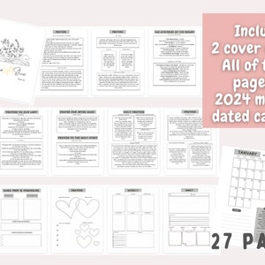 27 pages included with calendar, prayer guidance