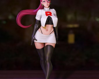 Figura de Jessie + modelo 3D NSFW, coleccionable de anime impreso en alta resolución