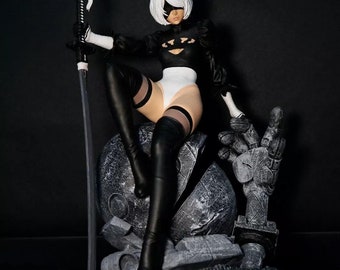 Figura de acción personalizada de Nier Automata 2B para impresora de alta calidad, modelo de cómic 3D, regalo para amantes de las películas