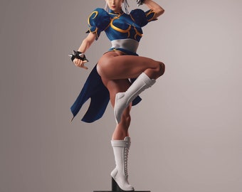 Figura de acción personalizada para amantes de las películas, modelo de impresora de alta calidad pintada o sin pintar de Chun-Li+NSFW, modelo 3D de cómic