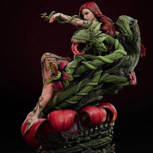 Poision Ivy målad/omålad högkvalitativ figur skrivarmodell gåva filmälskare spel anpassad actionfigur serietidning 3D-modell
