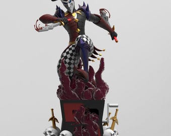 Figura de resina de Shaco, estatua arcana de League of Legends de 12 000 libras (kit de modelo sin ensamblar)