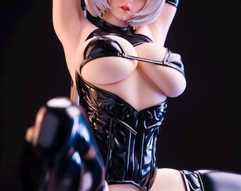 Figura de acción personalizada para amantes de las películas, modelo de impresora 3D de Nier Automata 2B + NSFW de alta calidad, pintada o sin pintar