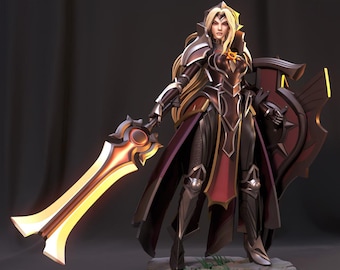 Leona 12K harsfiguur - League of Legends Arcane niet-gemonteerde modelkit