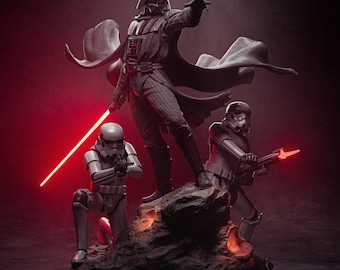 Figura de Darth Diorama a escala 1/4 de 12K, estatua de resina, modelo sin ensamblar, regalo, película, juego, figura de acción personalizada, cómic 3D