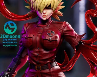 Seras Viktoria+NSFW High Quality 3D Printed 12K Unassembled Figure Statue Resin Model Kit Gift Movie Lover Game Custom Action 3D Model