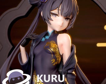 Figura de Ryuuge Kisaki impresa en 3D de alta calidad de 12K sin ensamblar, estatua de resina, modelo, kit de regalo para amantes del cine, juego de acción personalizado, modelo 3D.