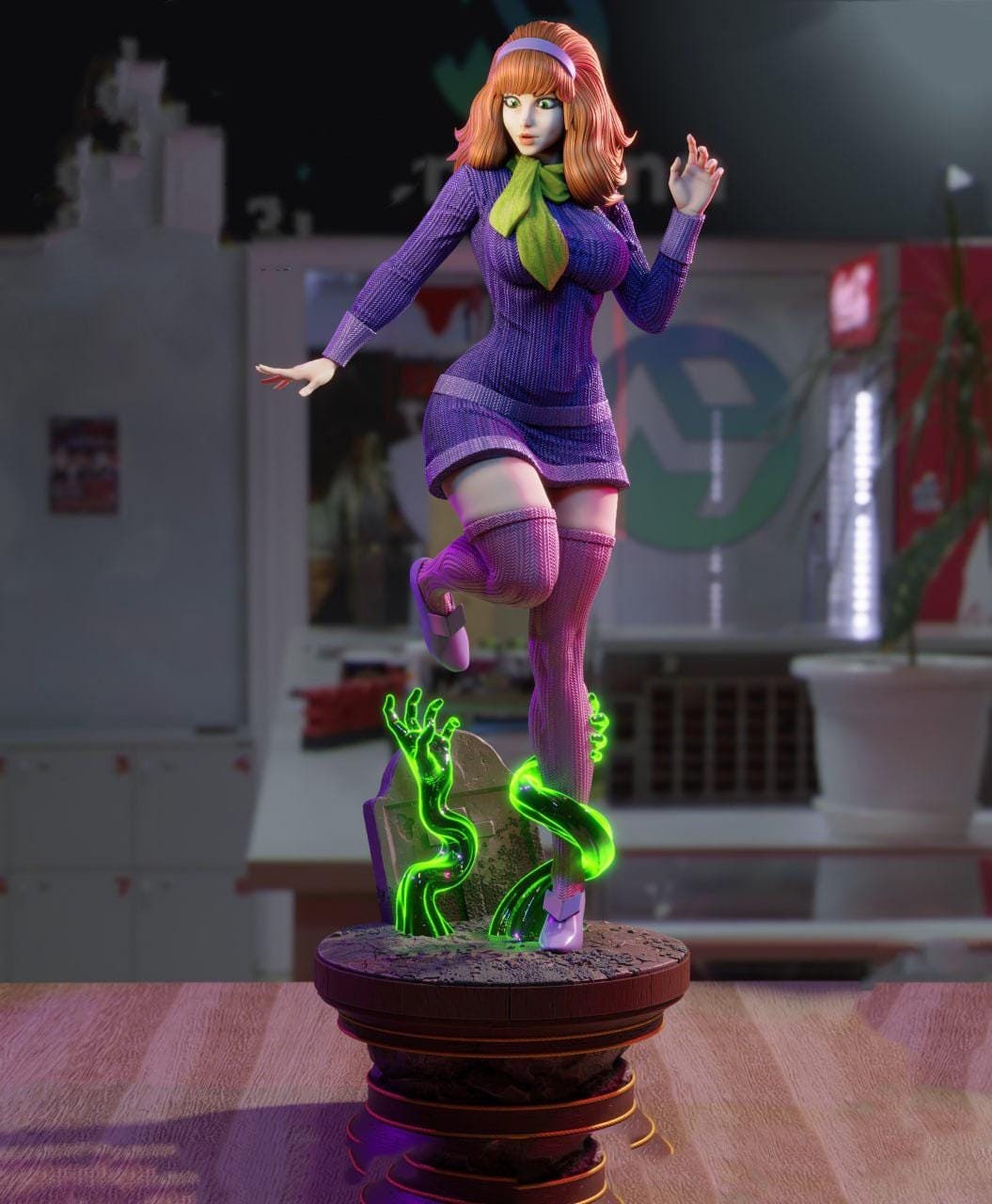 Daphne High Quality Painted/Unpainted Figure Printer Model Gift Movie Lover Game Custom Action Figure Comic 3D Model