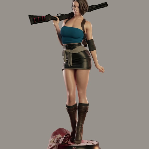 Jill Valentine + NSFW Bemalte / Unbemalte Hochwertige Figur Druckermodell Geschenk Film Liebhaber Spiel Benutzerdefinierte Actionfigur Comic 3D Modell