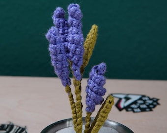 Crochet PDF Pattern: Crocheted Lavender – Amigurumi Flower PDF