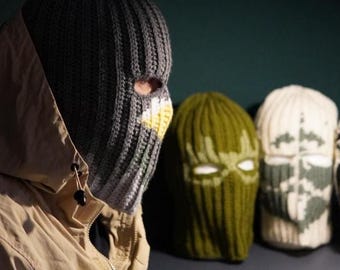 Crochet pattern pigeon balaclava | PDF-Download | Skimask | Colorwork pattern | German & English | Design pigeon