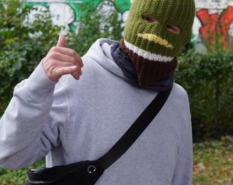 Crochet pattern duck balaclava | PDF-Download | Skimask | Colorwork pattern | German & English | Design duck
