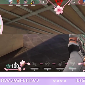 Sakura Overlay - HUD Valorant - Twitch, OBS, streamlabs, tiktok, youtube, etc...