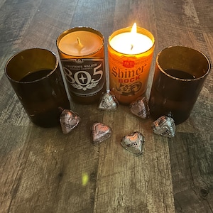 Date Night Beer Candle and Beer Glass gift set