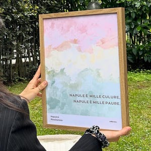 Napul’è Mille Culure Poster | Tributo a Napoli & Pino Daniele - 30x40 cm Art Print